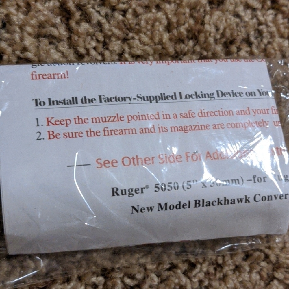 Ruger trigger lock never opened - Picture 5 of 6